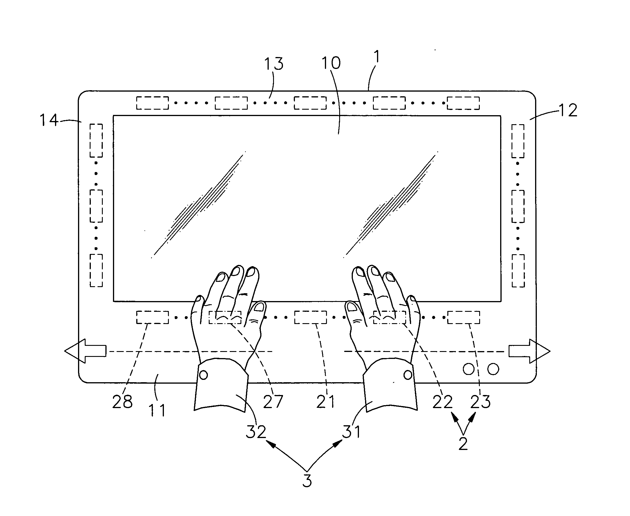 Air gesture recognition type electronic device operating method