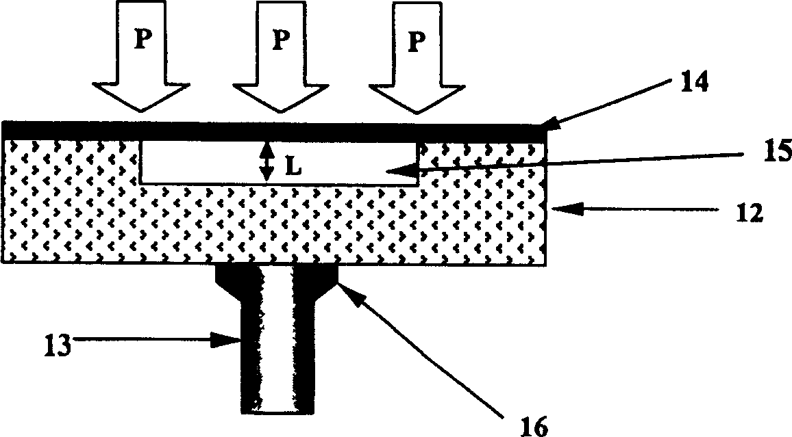 Optical fiber microelectronic pressure sensor for mechanical system and multiplexing structure thereof