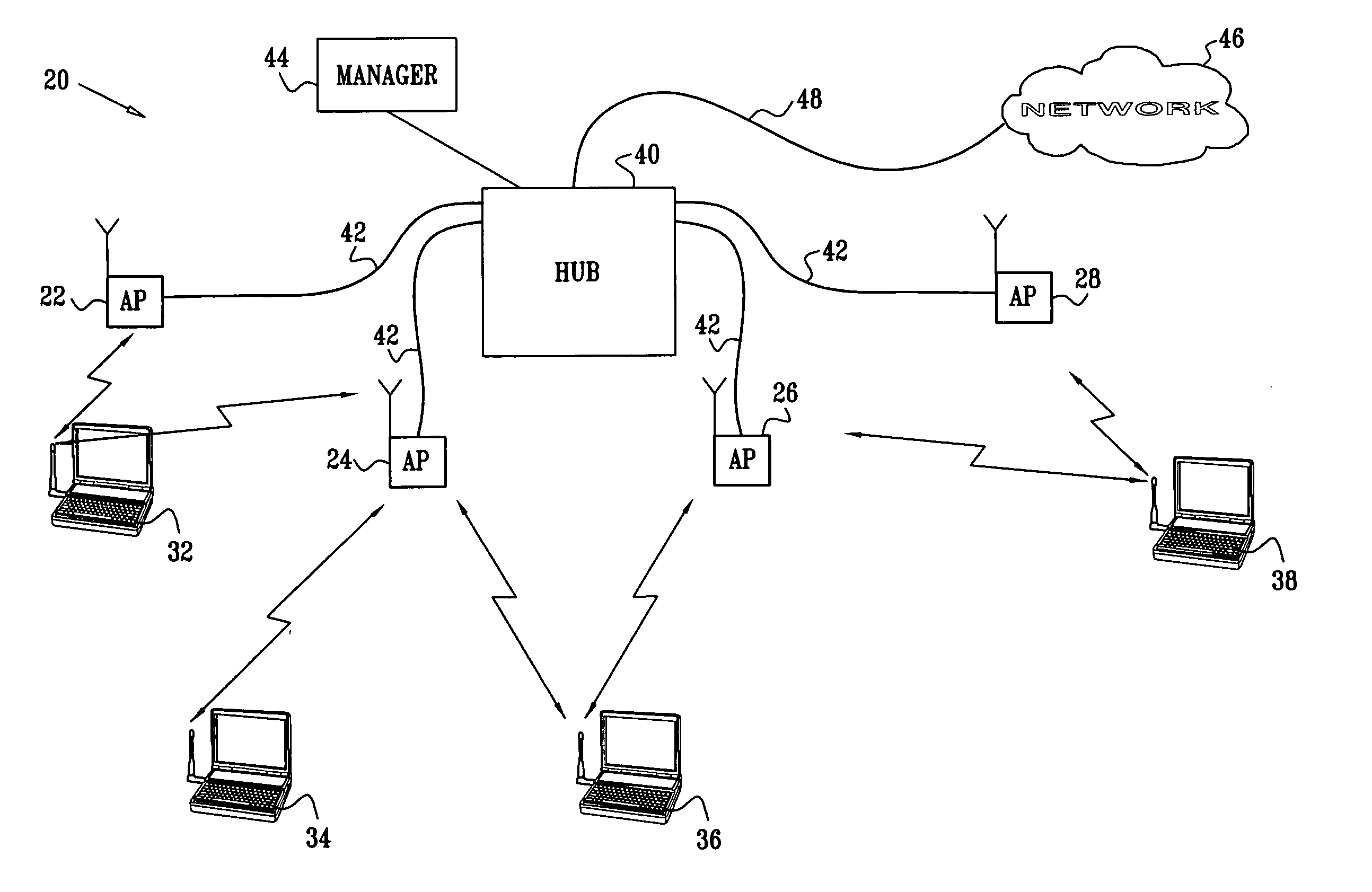 Spatial reuse of frequency channels in a WLAN