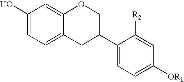 Manufacturing process of isoflavan or isoflavene derivatives