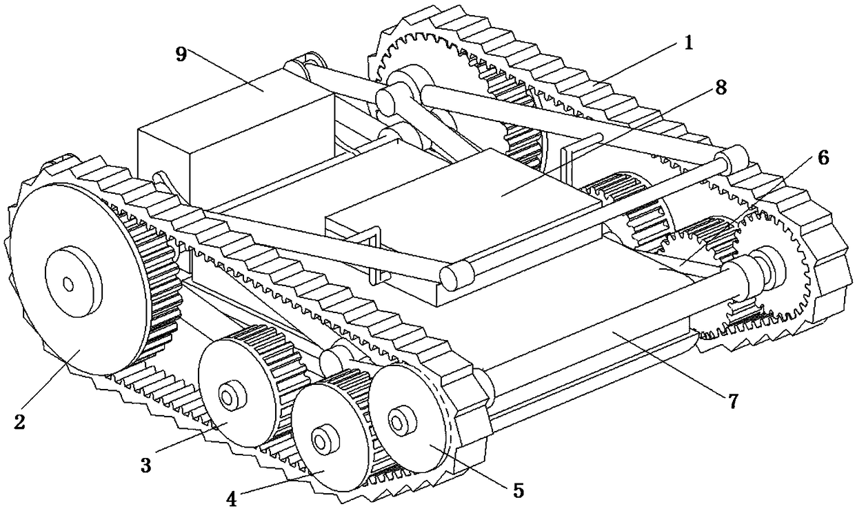 Folding geological radar detecting trolley