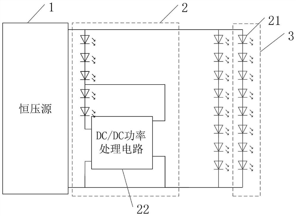 LED driving system for plant illumination and plant illumination system