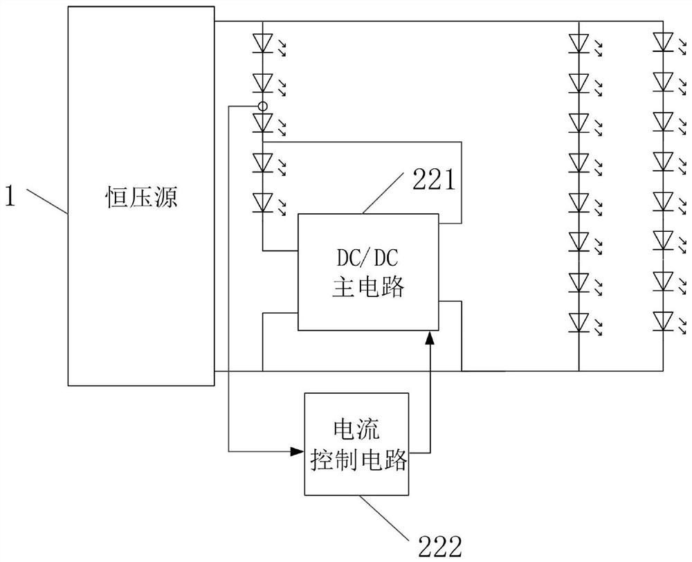 LED driving system for plant illumination and plant illumination system