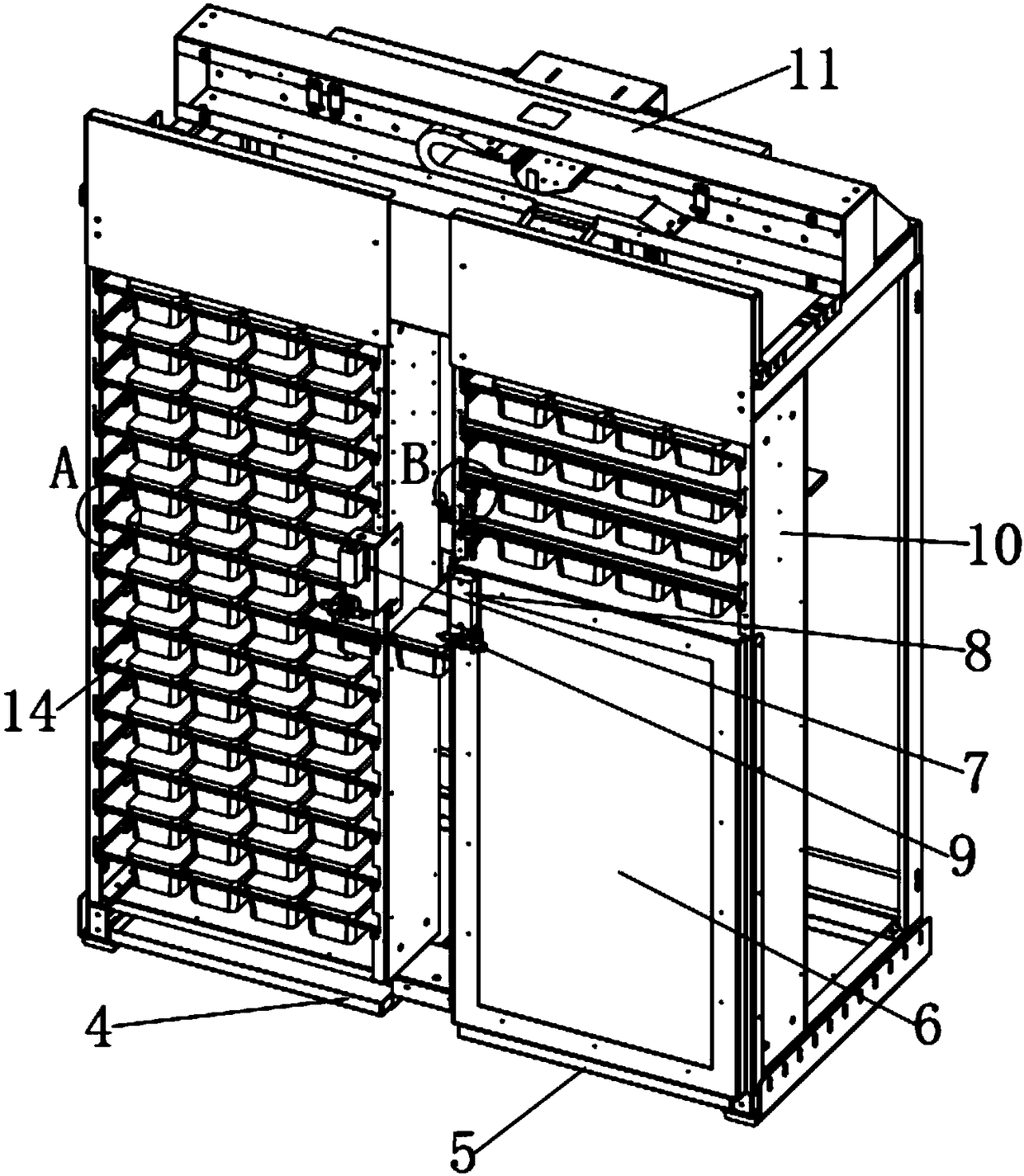 Food sample reserving machine and sample reserving method thereof