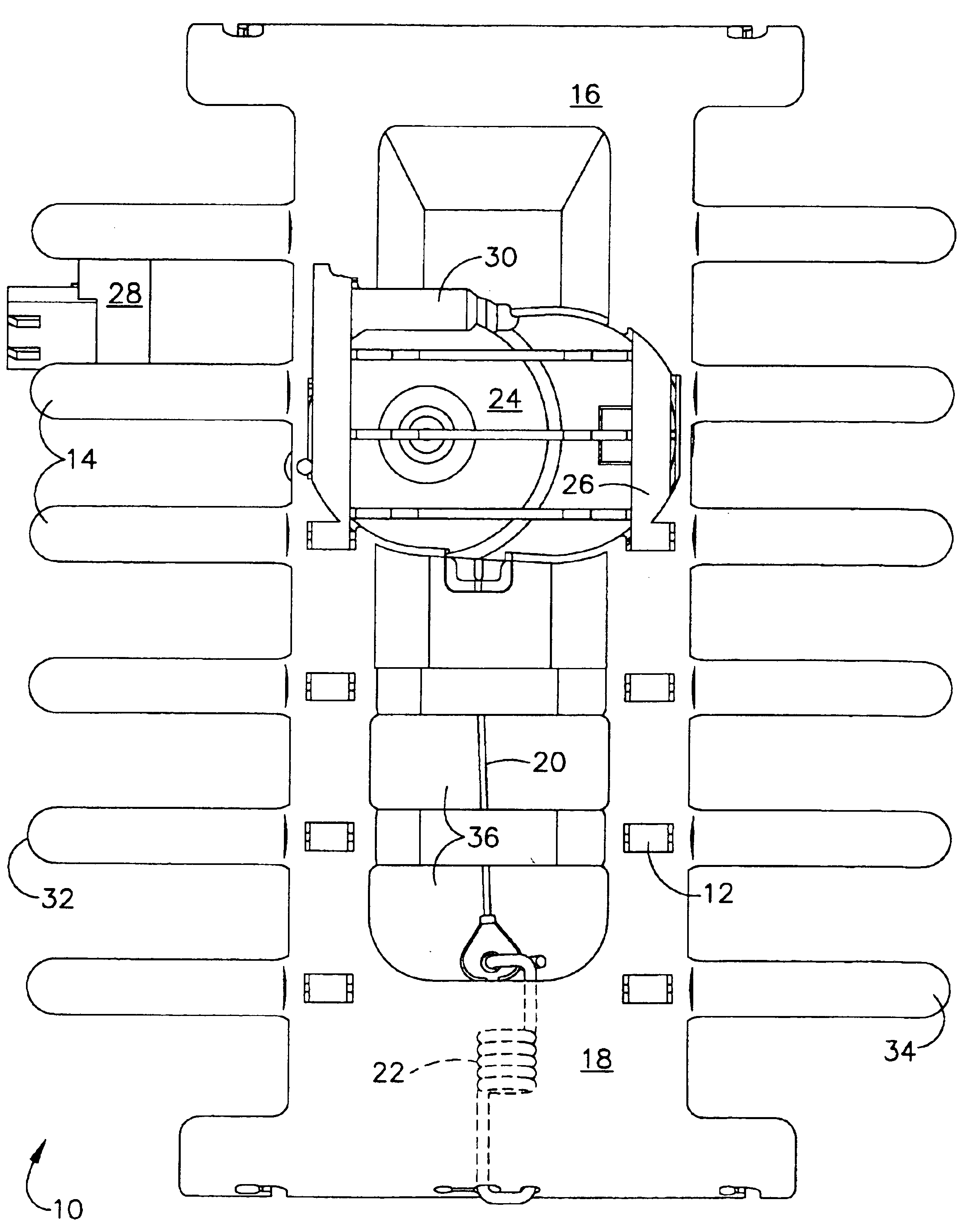 Method and apparatus for lumbar support with integrated actuator housing