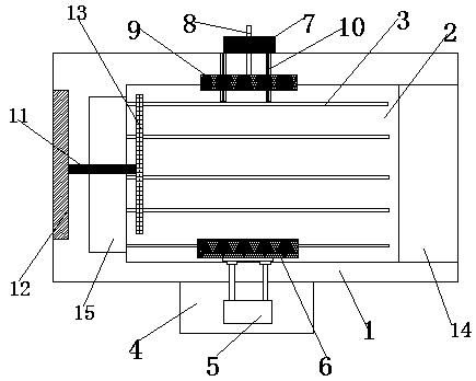 Machine tool table with automatic scrap cleaning function