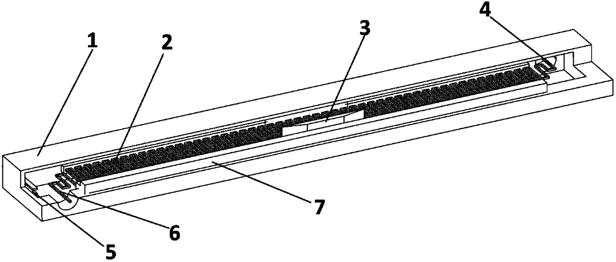 Bilateral dielectric rod clamping dual-electron-beam periodic zigzag metal wire slow-wave structure