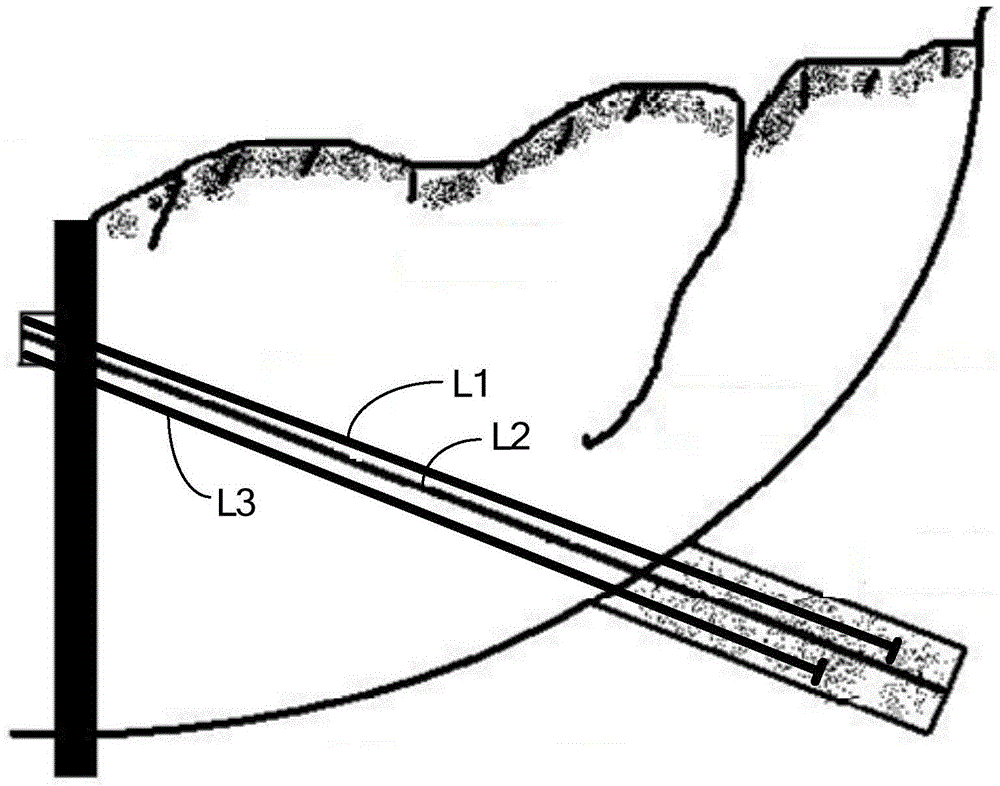 Subdivisional tensioning system for pressure dispersing type anchor cable