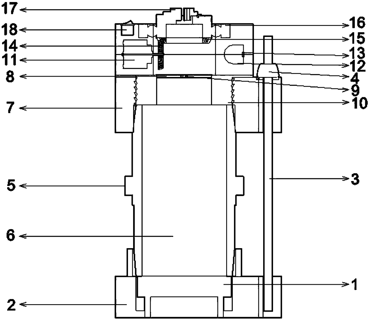 Three-axis sample preparation stirring and throwing device