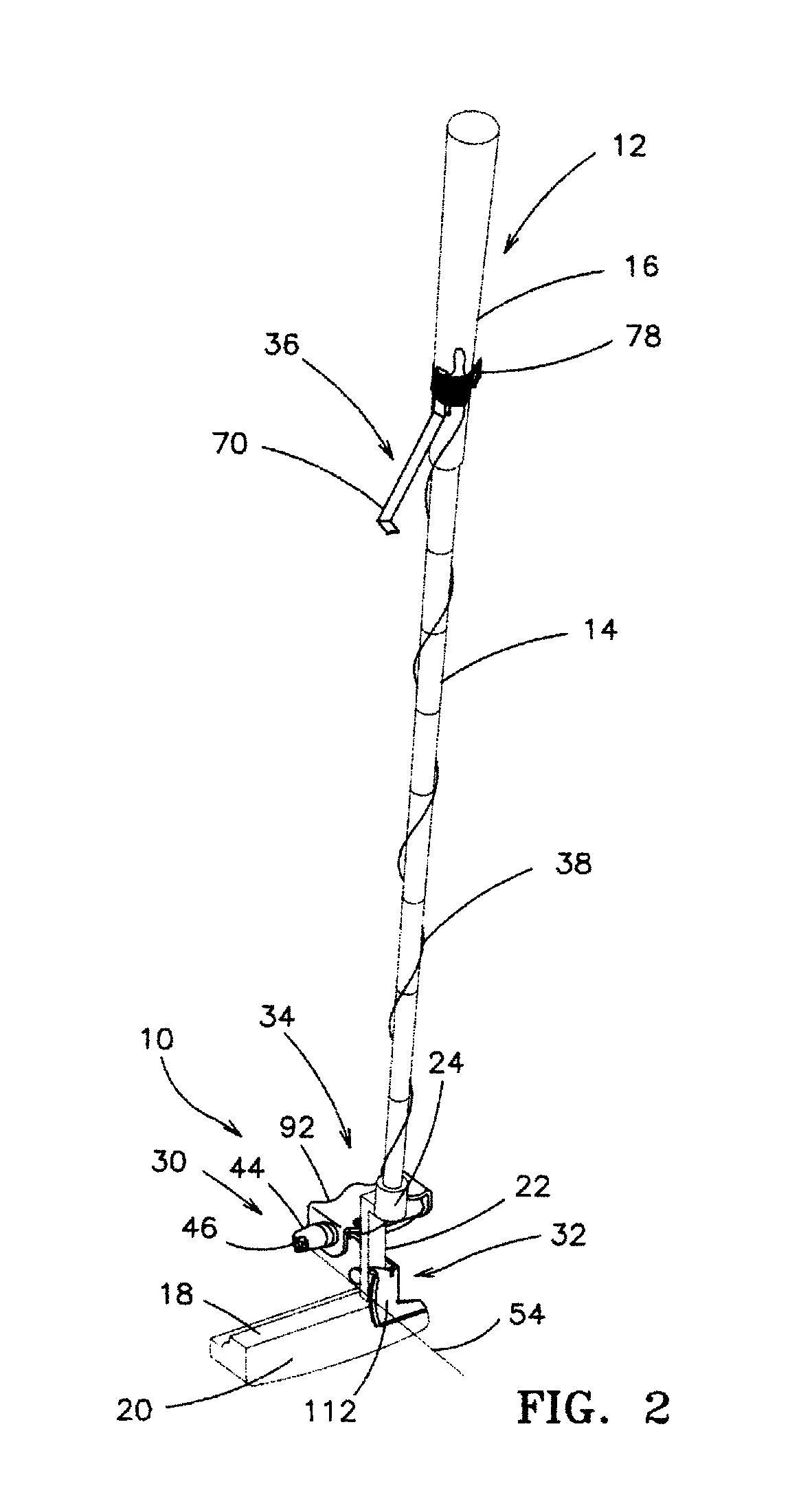 Laser putting device