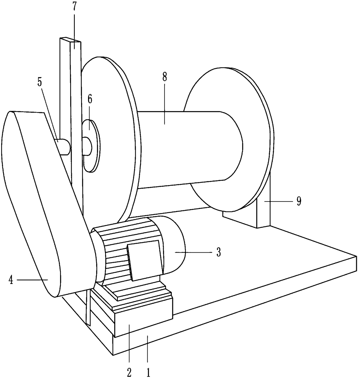 Cable paying-out machine convenient to disassemble