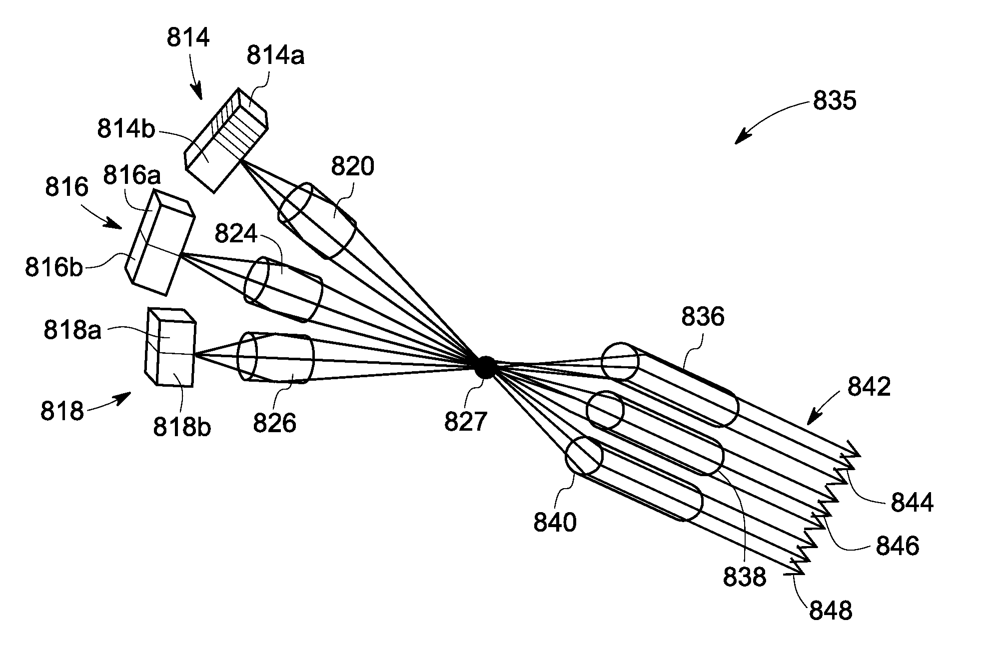 High flux photon beams using optic devices