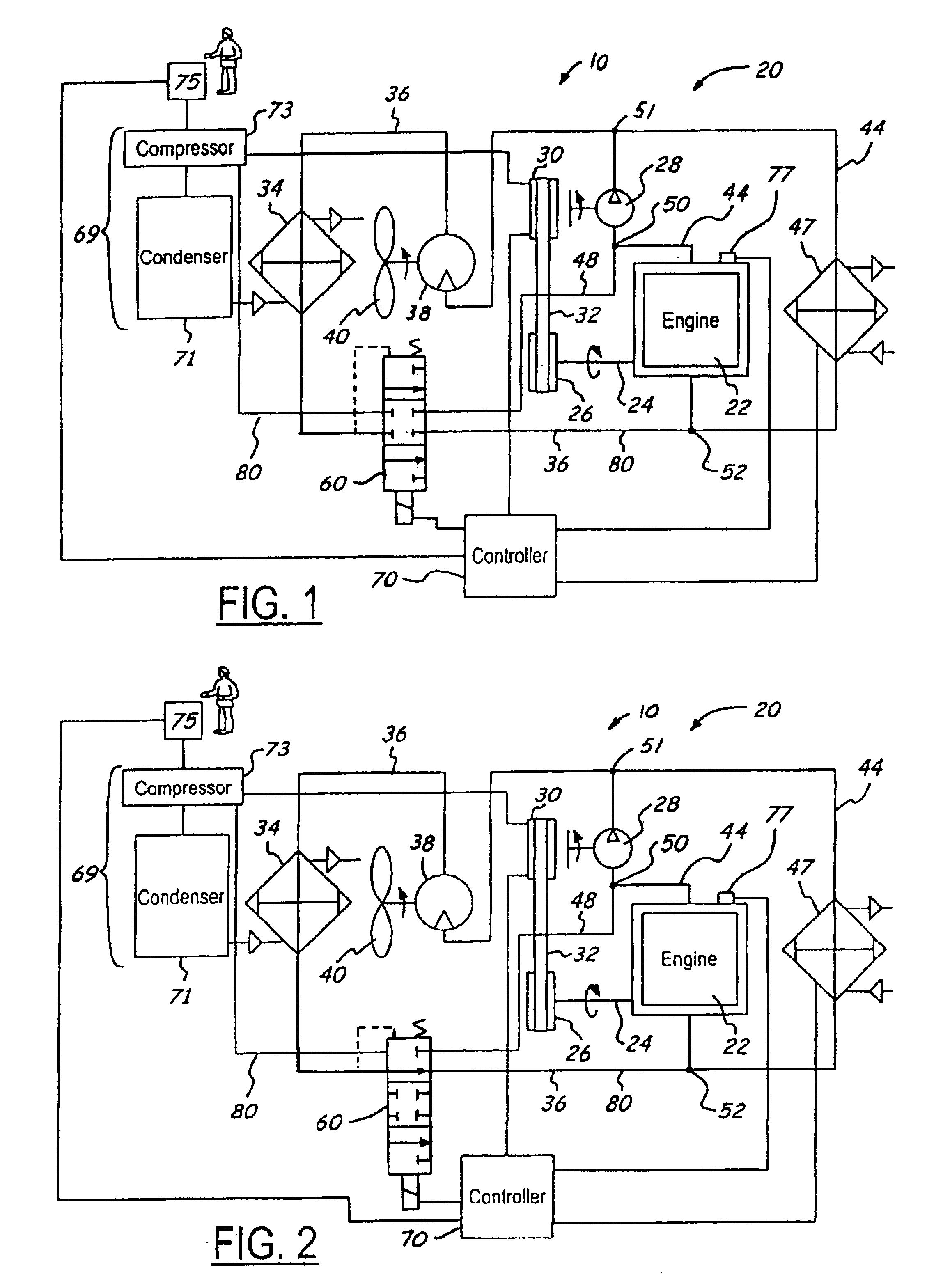 Coolant motor fan drive