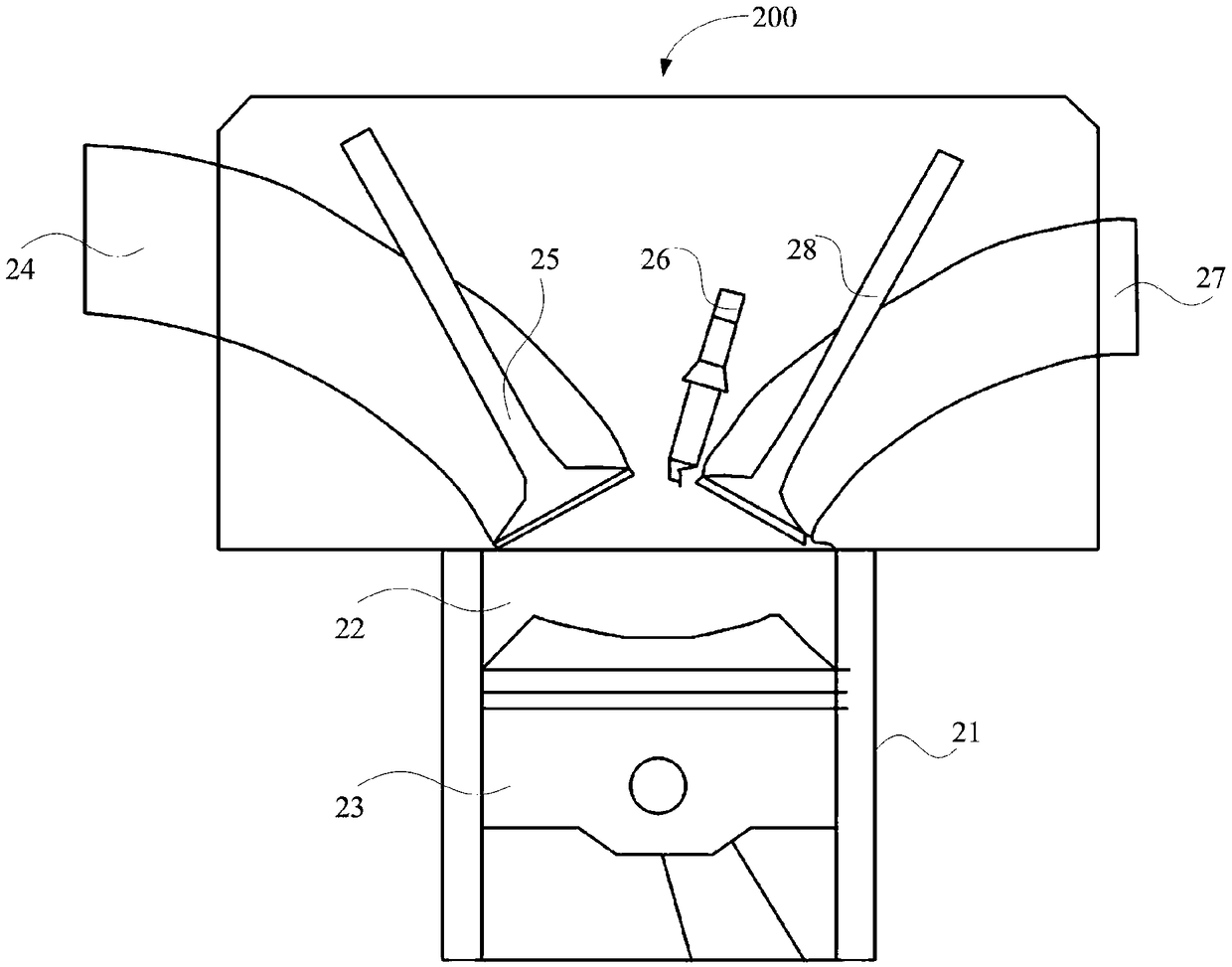 Engine water spraying system