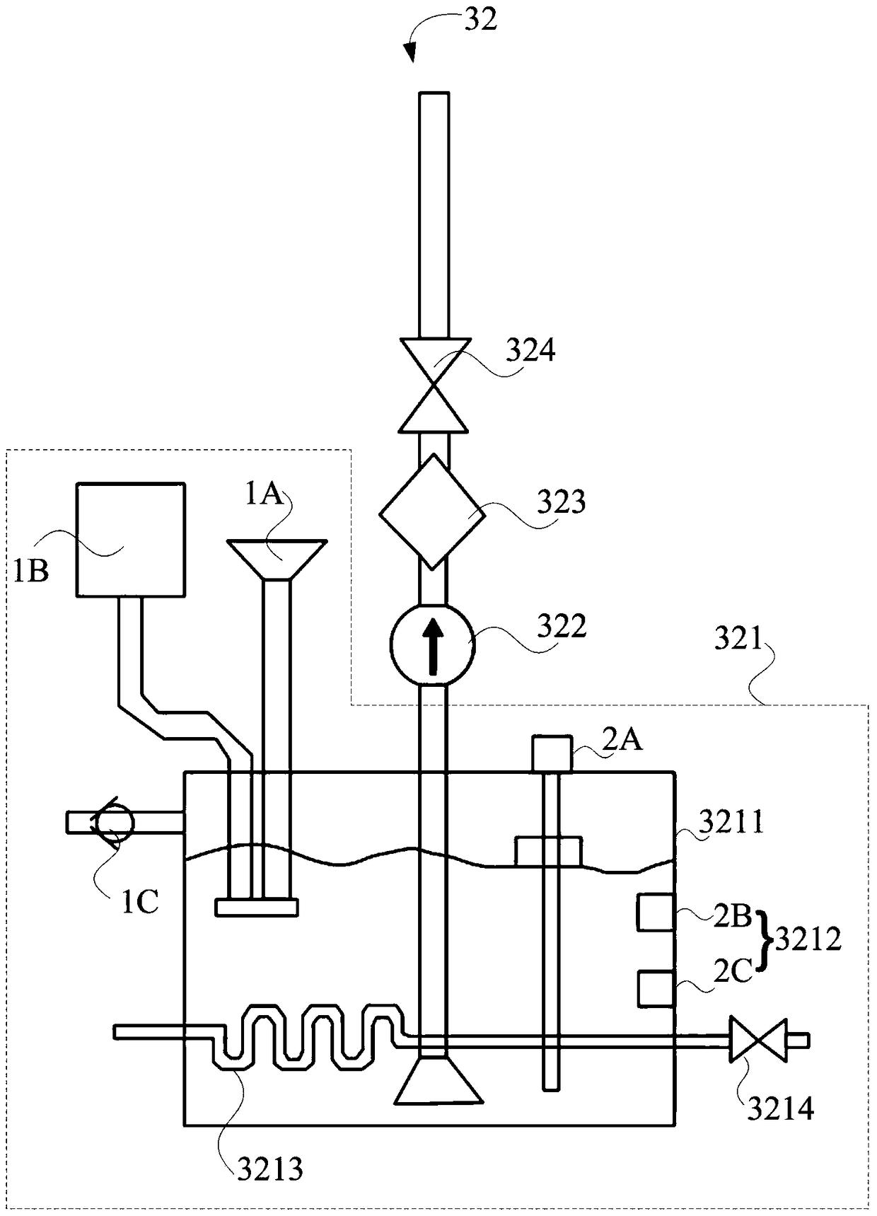 Engine water spraying system