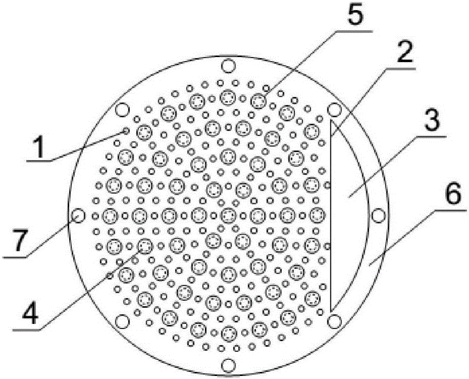 Novel lower-pressure-drop distribution plate applicable to multilayered bed