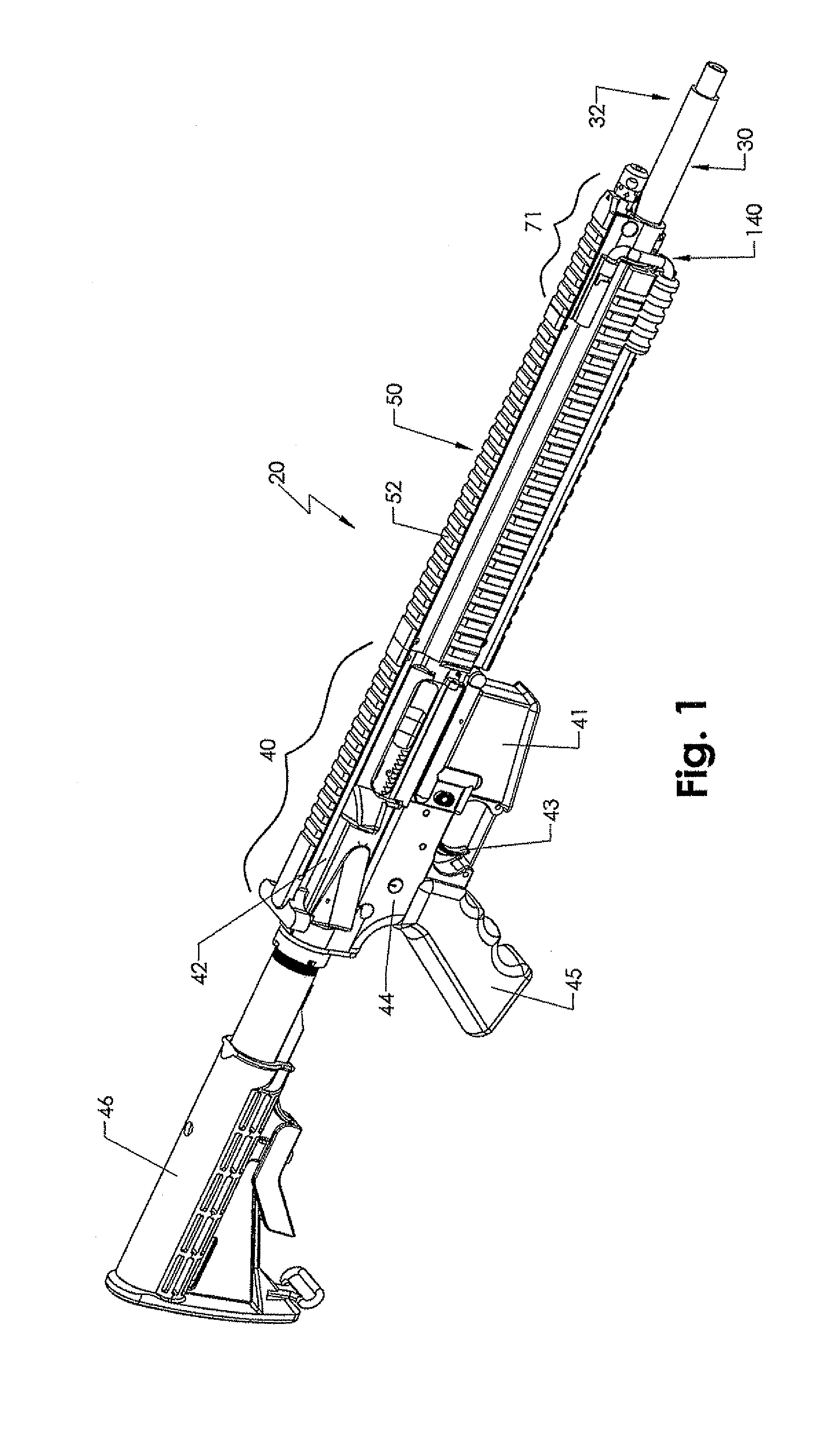 Firearm barrel retaining system