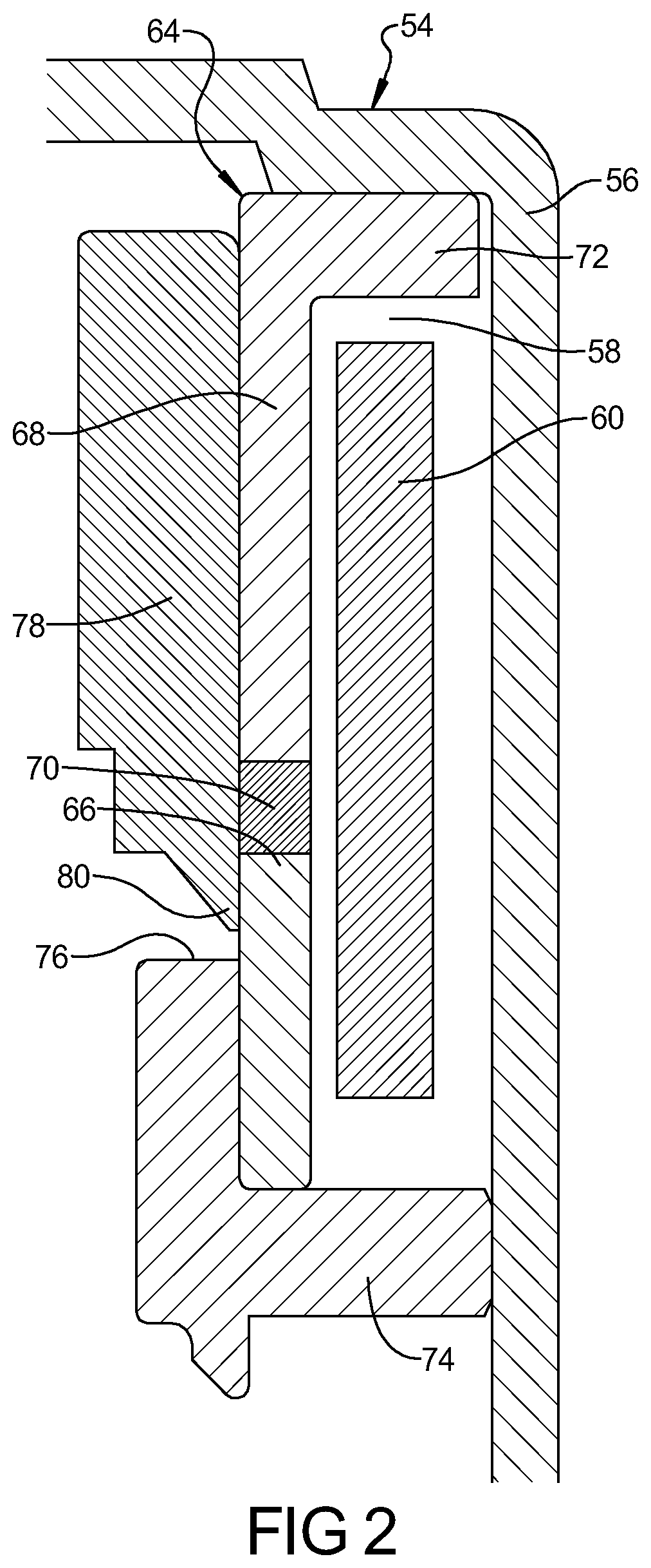 Solenoid having inverse tapered armature for solenoid-actuated valve