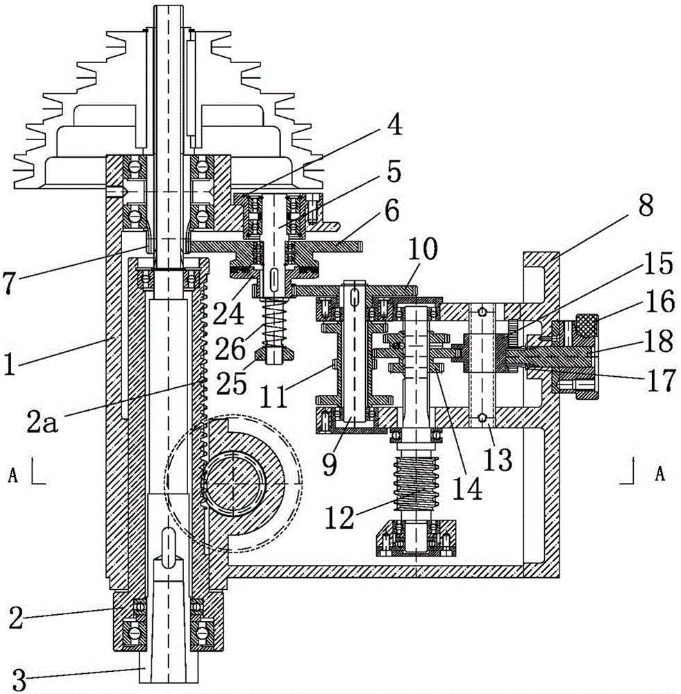 A variable-speed automatic tool-feeding device for a bench drill