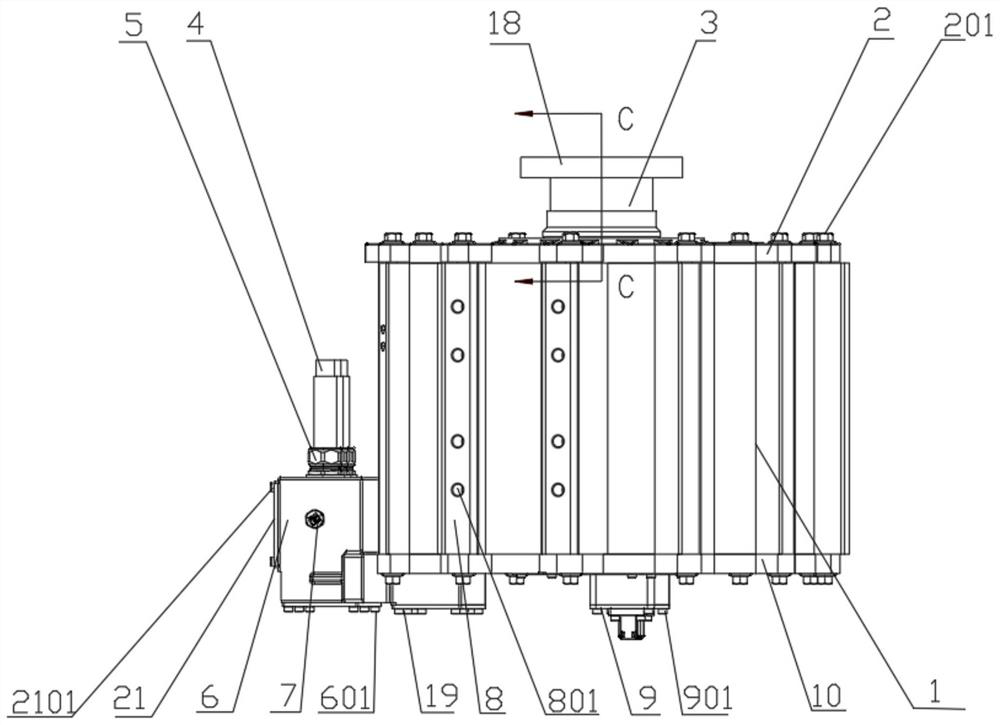 Permanent magnet motor protection structure