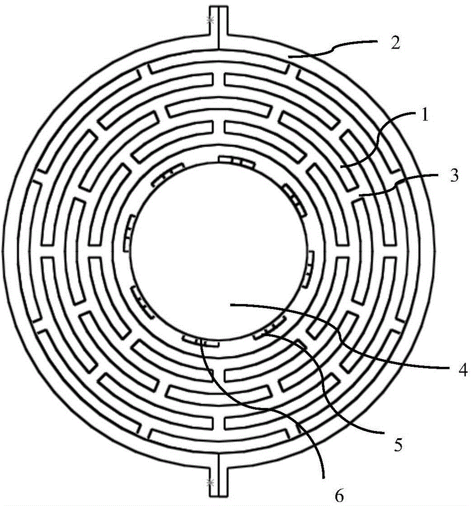 Outer edge fixed type electrostatic driving multi-ring gyroscope and preparation method thereof