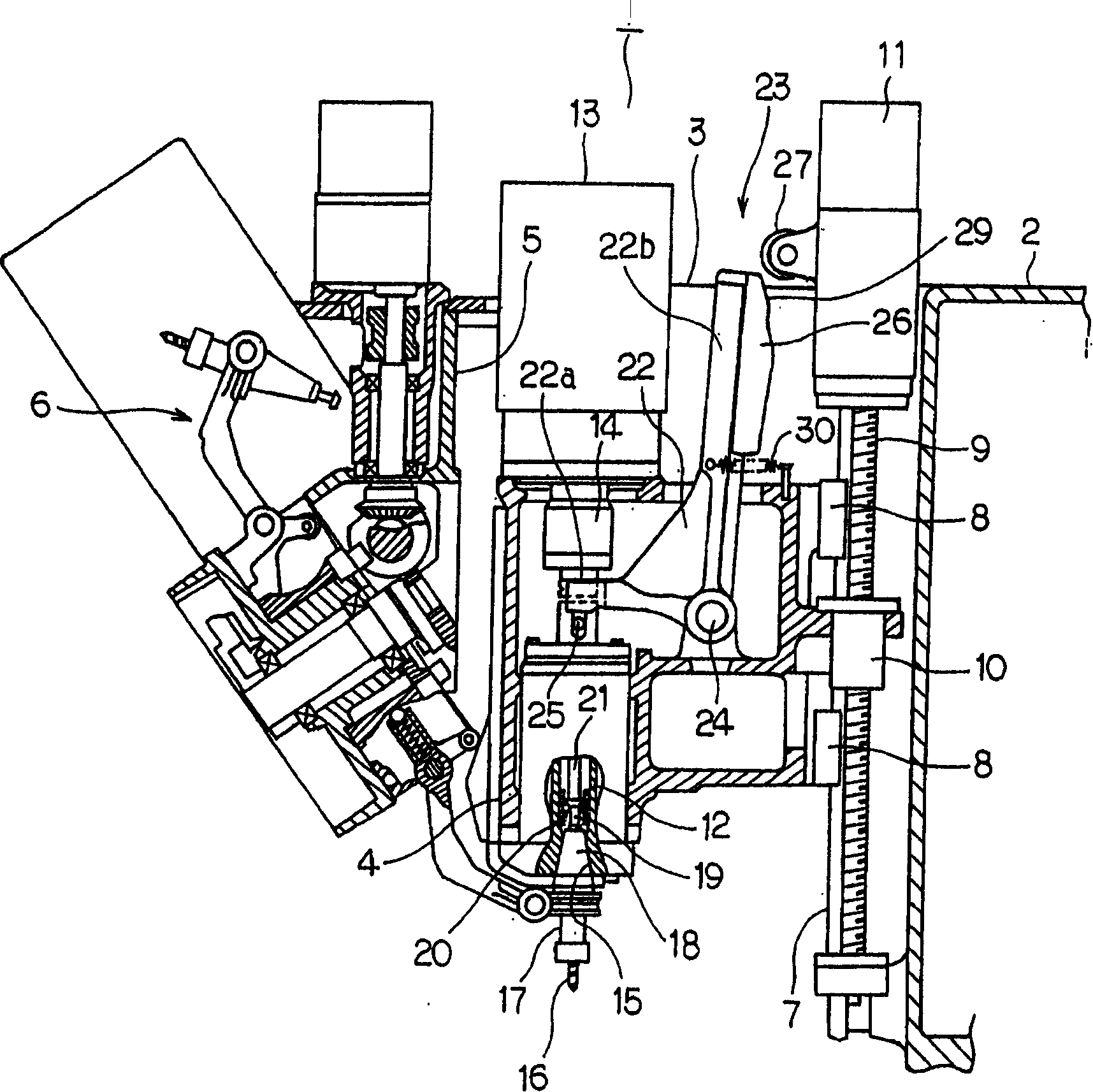 Instrument exchanging device