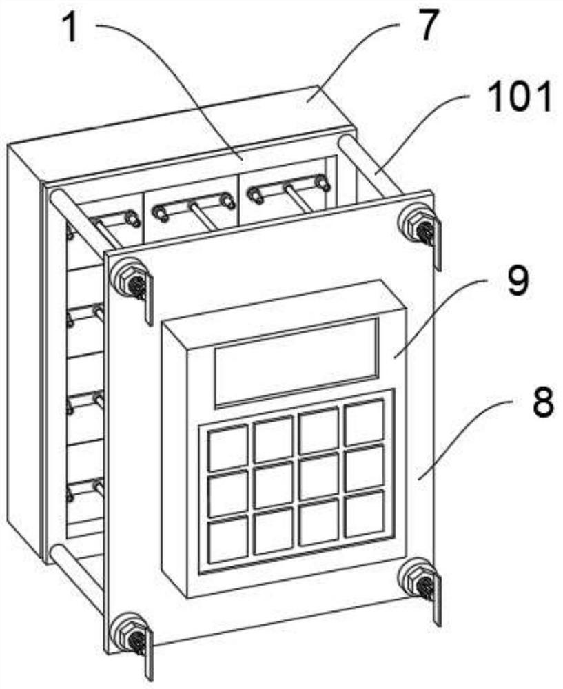 Safe keyboard type door lock with keys convenient to replace