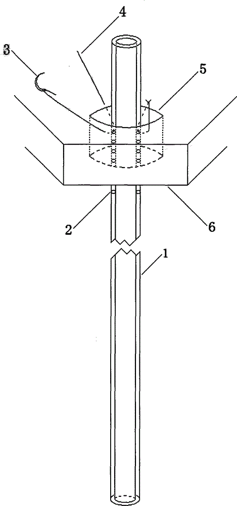 Non-oblique-pulling fixed type surgical drainage tube