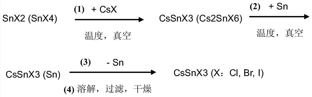 A kind of preparation method of perovskite type compound