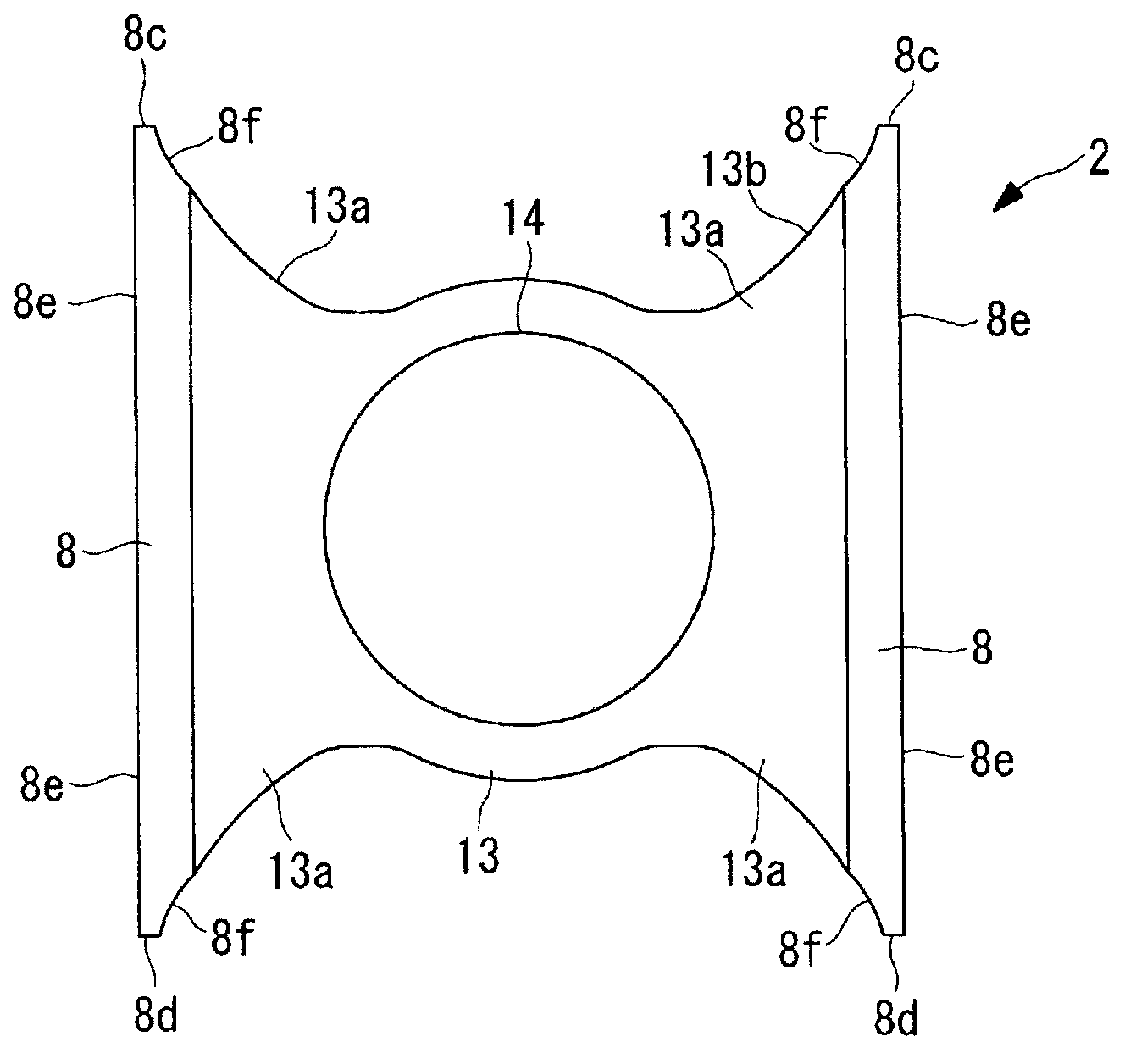 Cross head for cross head diesel engine