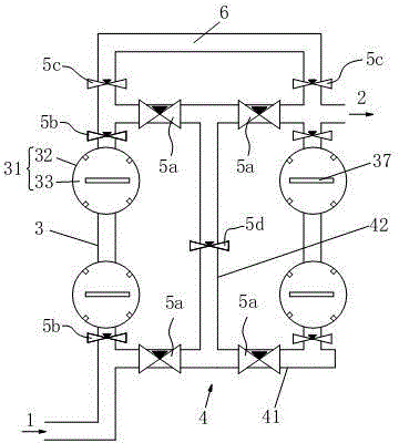 Magnetic impurity filtering system used for producing lithium battery material