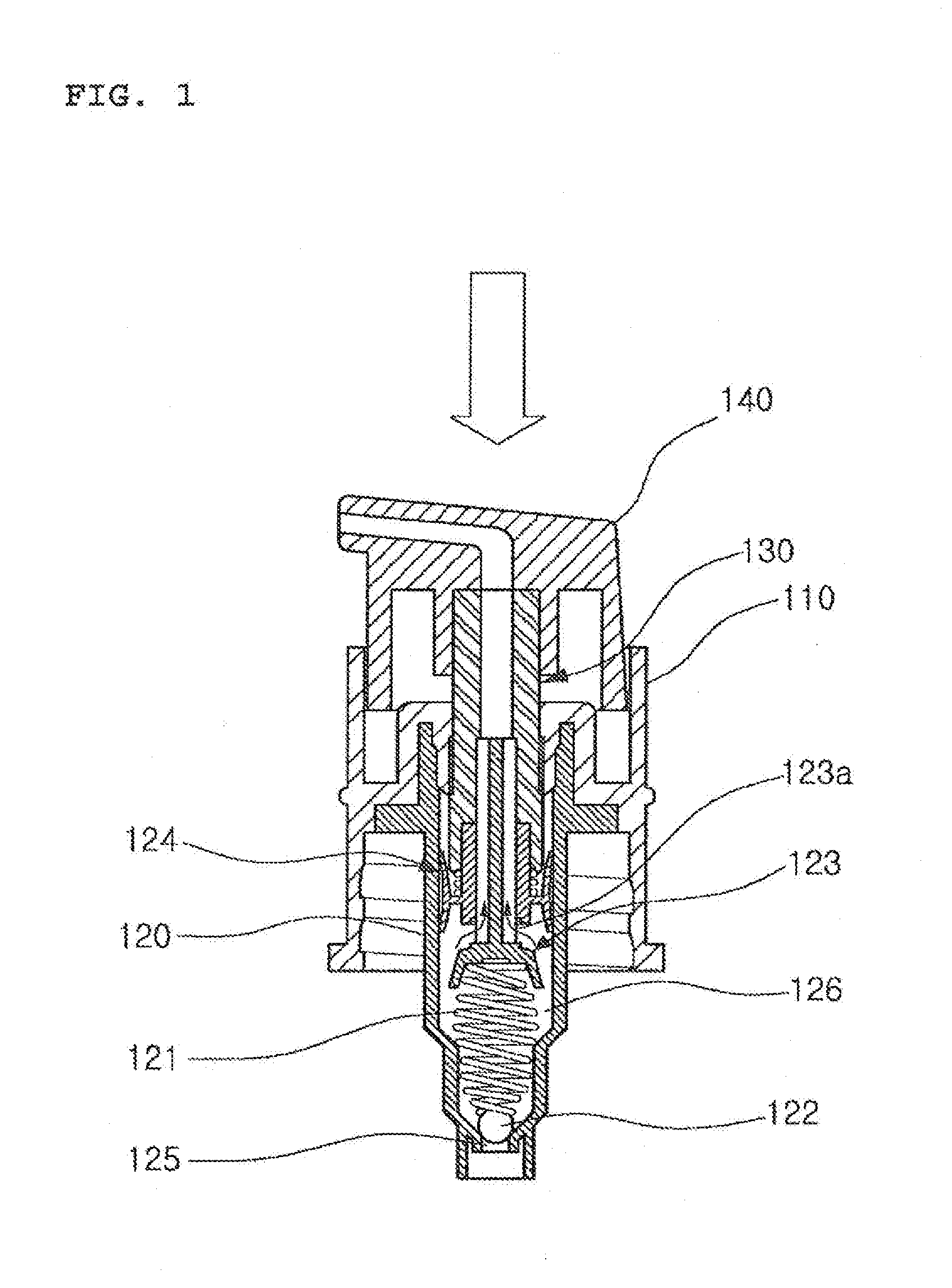 Pump for discharging contents