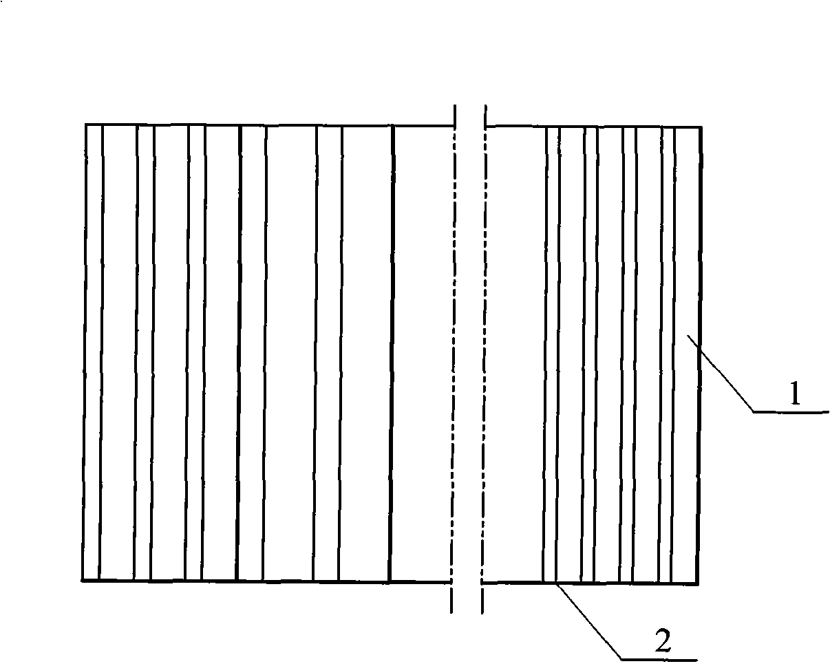 Parallel type honeycomb material power absorber