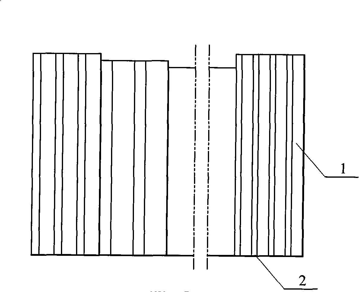 Parallel type honeycomb material power absorber