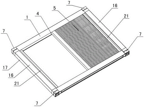 Split and simply-assembled type electric roof sunshade curtain