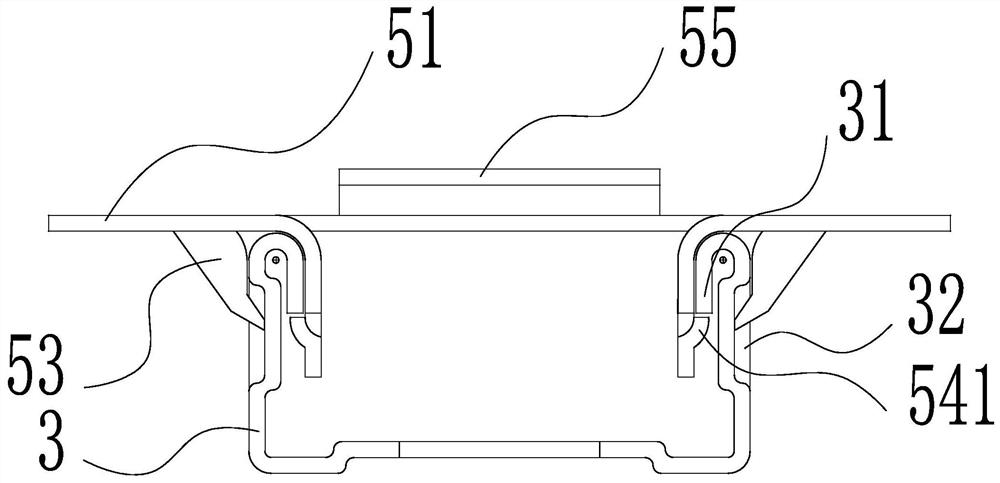 Installation structure and installation method of a wall panel