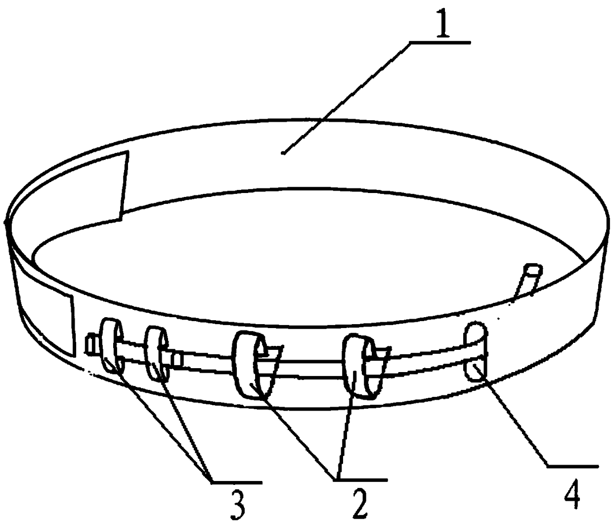 Fixing band for peritoneal dialysis catheter