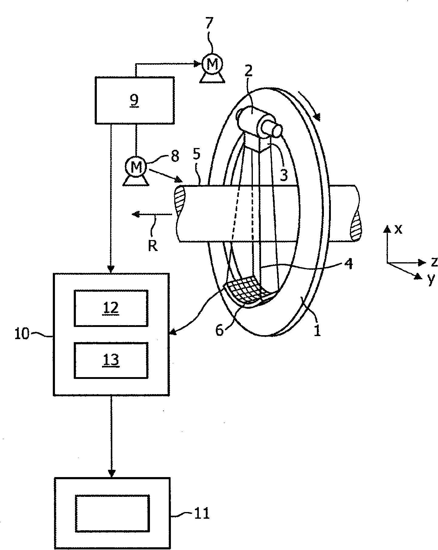 Apparatus and method for determining a detector energy weighting function of a detection unit