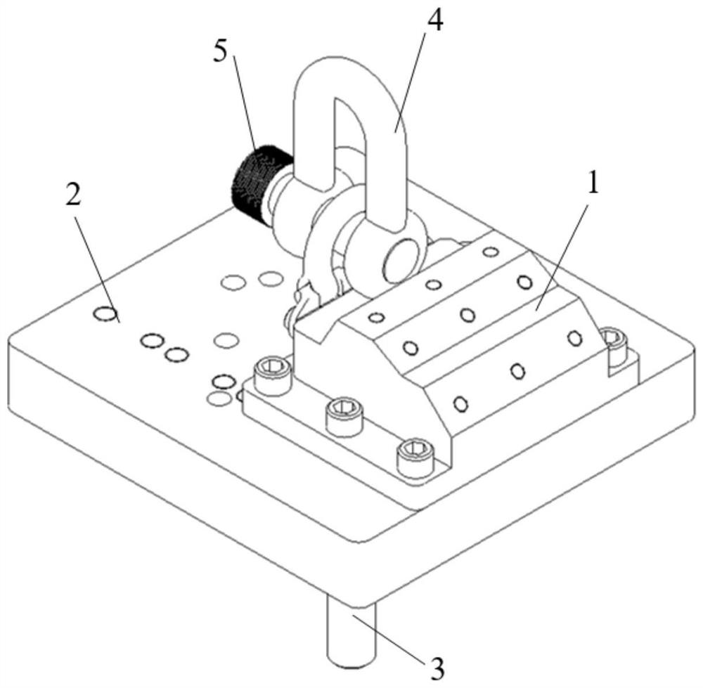 Tension experiment mechanism for aviation tray mooring ring