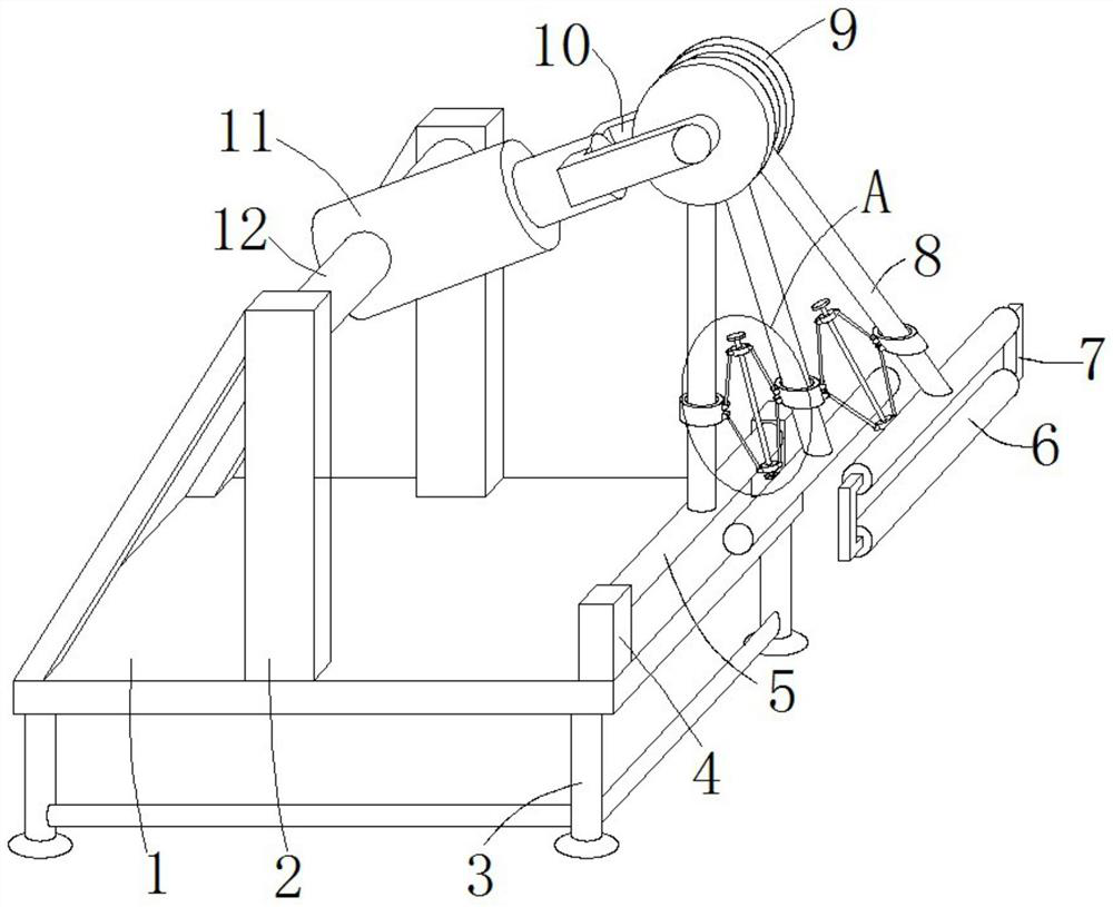 A formwork bending machine