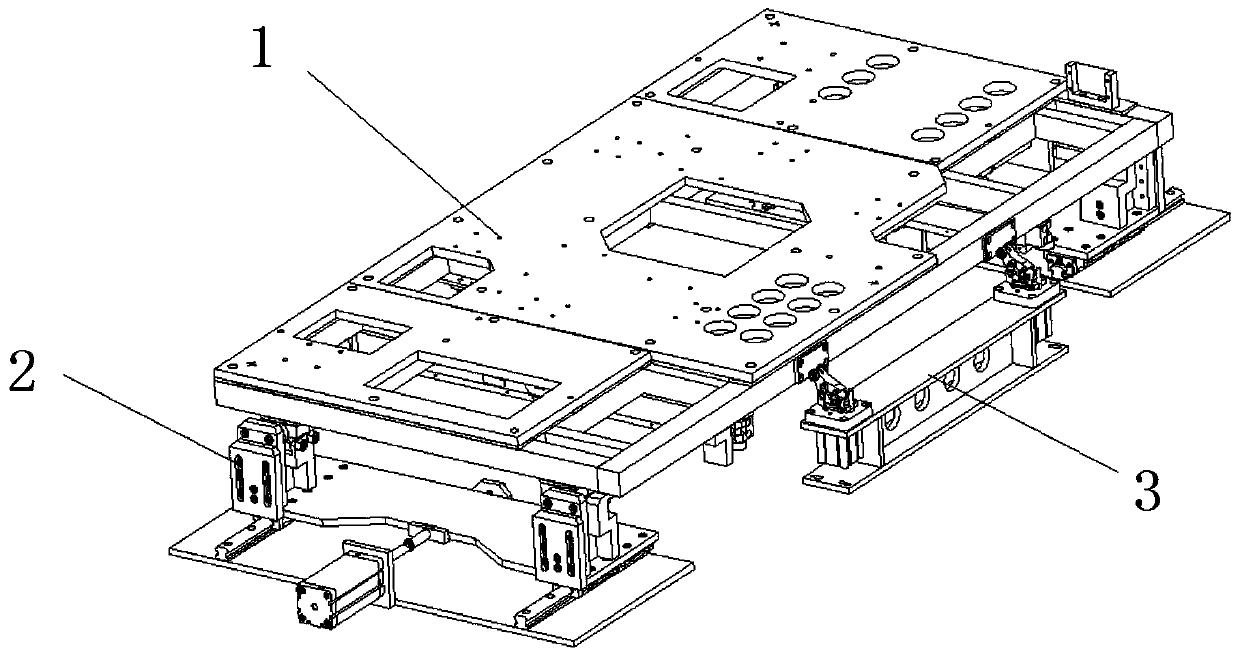 Double-speed chain tool plate positioning device