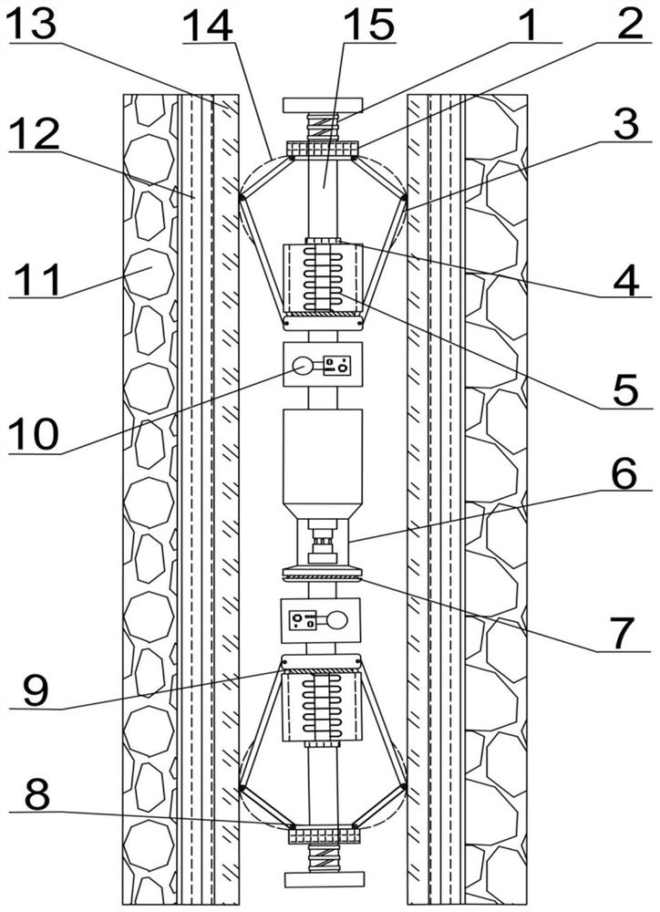 Electromagnetic regulation type energy barrier for reservoir reconstruction