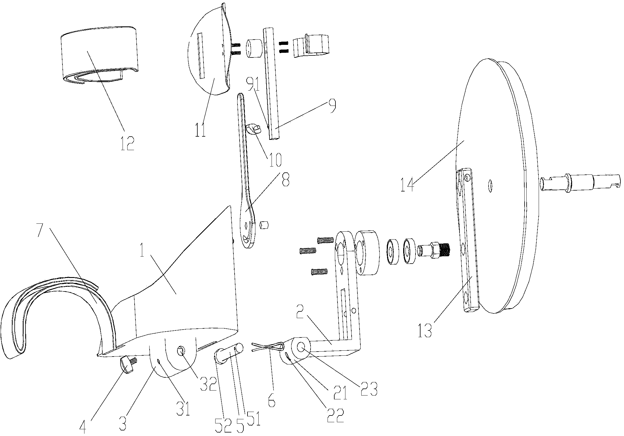 Pedal device applicable to spasm patients