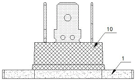 High-power thyristor package structure and manufacturing method thereof