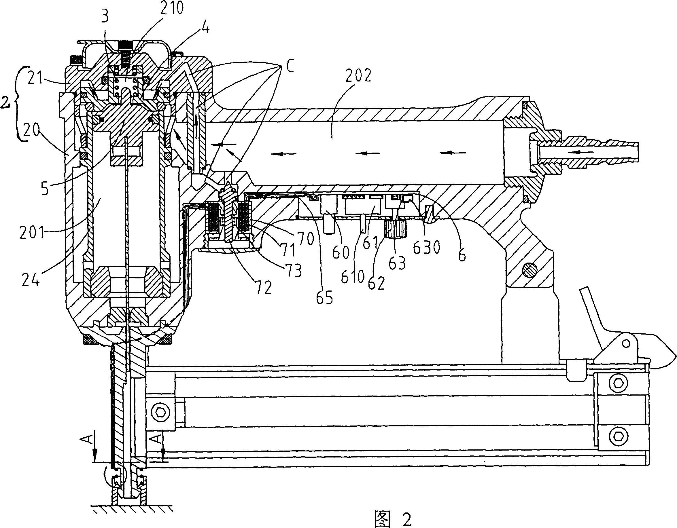 Electronic control nailer