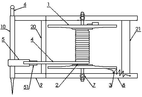 Reel type grounding wire rack