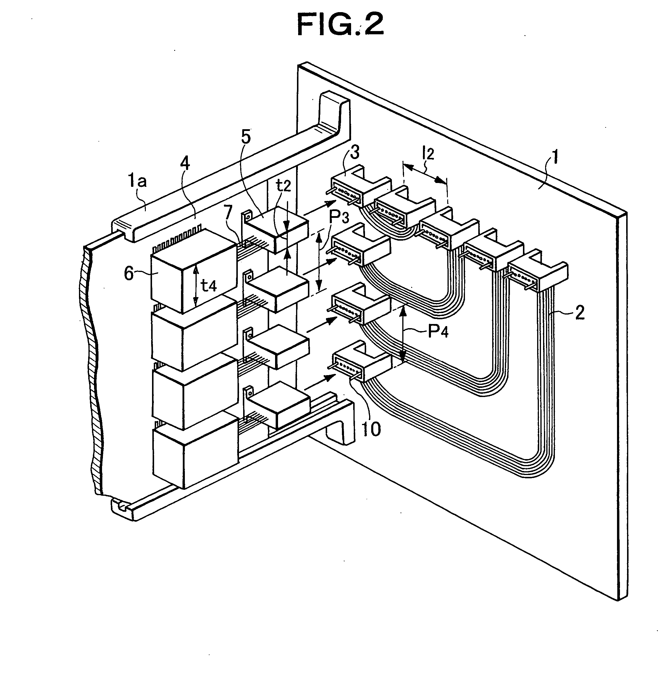 Optical connection structure of optical backplane to circuit substrate