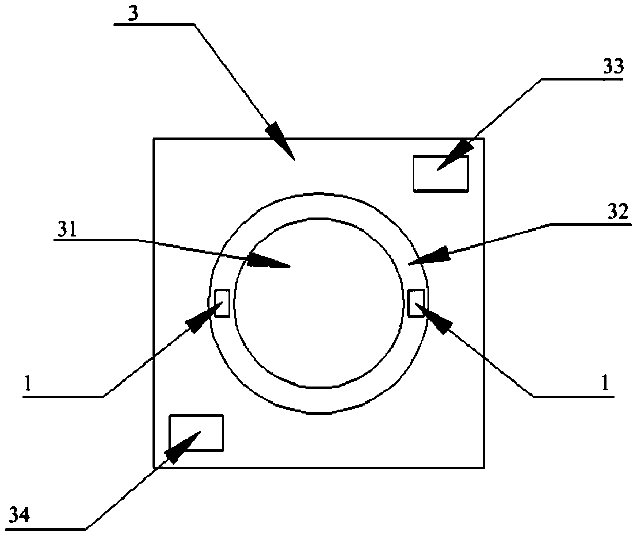 Constant-voltage driven COB light source