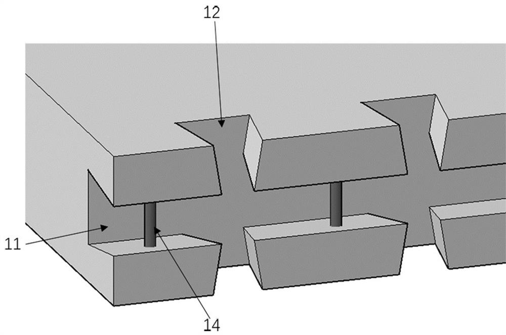 Full-prefabricated concrete floor slab connecting structure and design calculation method