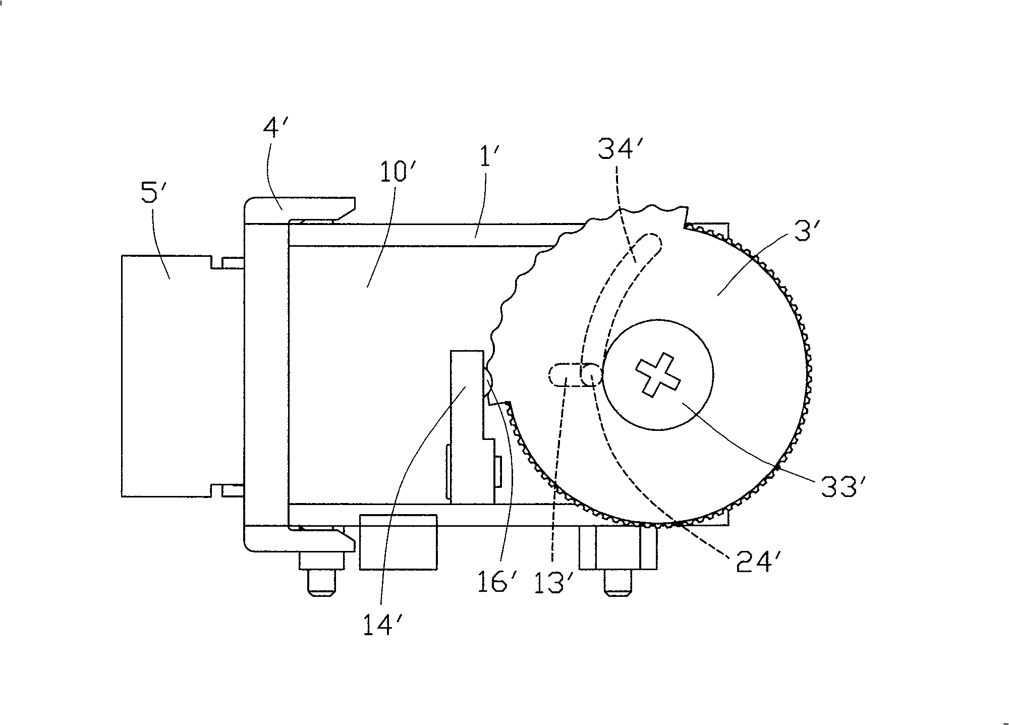 Regulating mechanism for electronic viewfinder